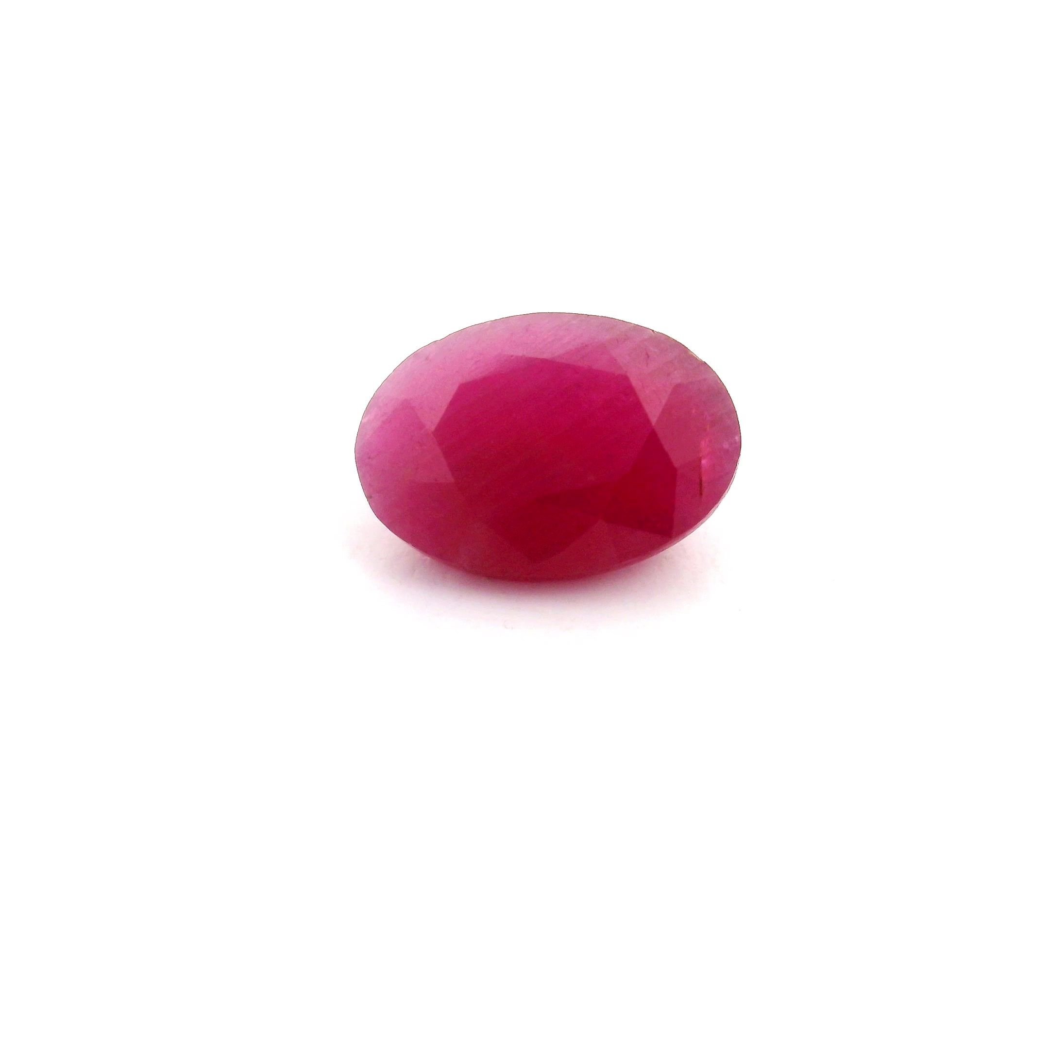 2.14 Carat Red Oval Ruby