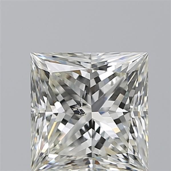 3.01ct J SI1 Rare Carat Ideal Cut Princess Diamond