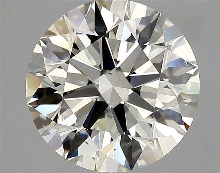 3.28ct K SI1 Rare Carat Ideal Cut Round Diamond