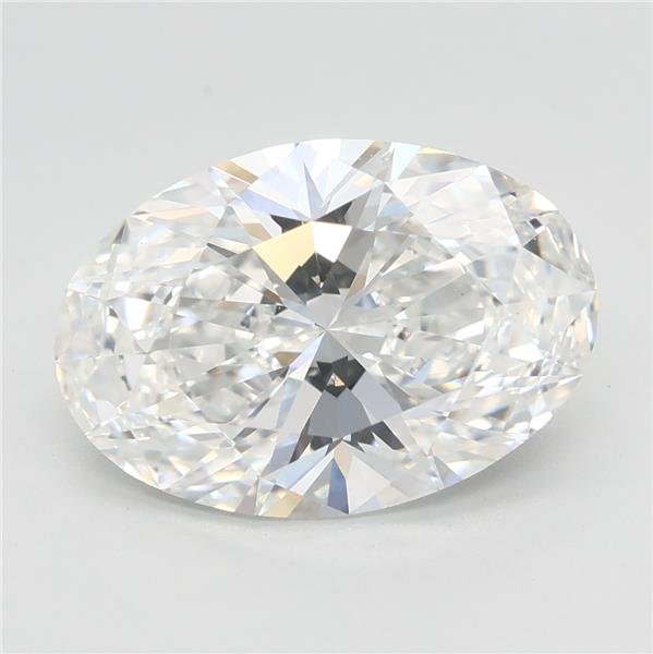 3.08ct E VVS2 Rare Carat Ideal Cut Oval Lab Grown Diamond