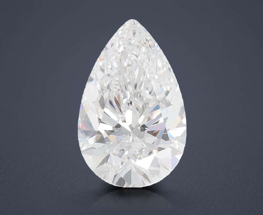 2.00 Carat Pear Lab Diamond