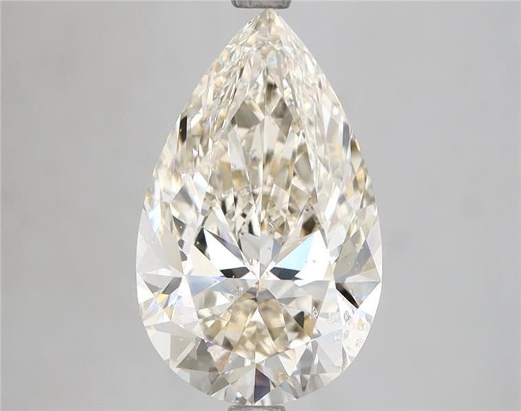 3.01ct K SI1 Rare Carat Ideal Cut Pear Diamond