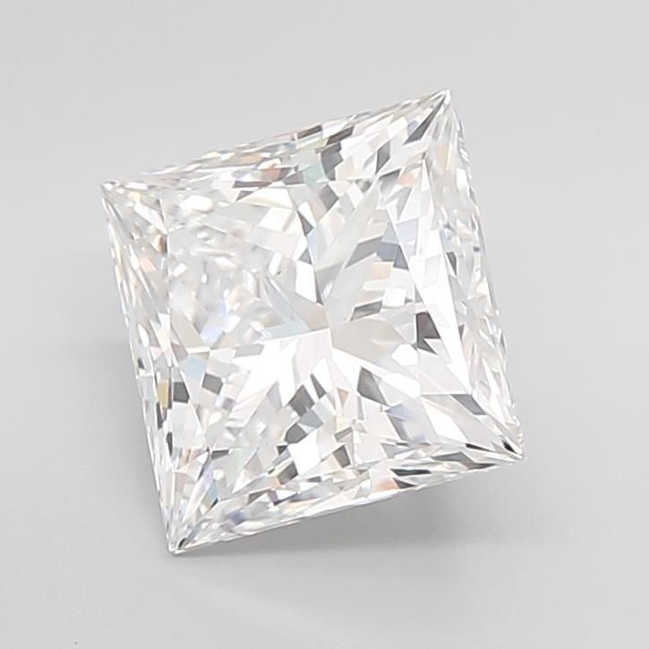 5.05ct D VS1 Rare Carat Ideal Cut Princess Lab Grown Diamond
