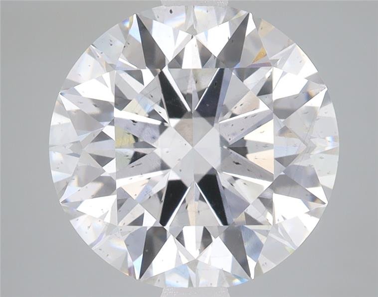 4.34ct F SI1 Rare Carat Ideal Cut Round Lab Grown Diamond