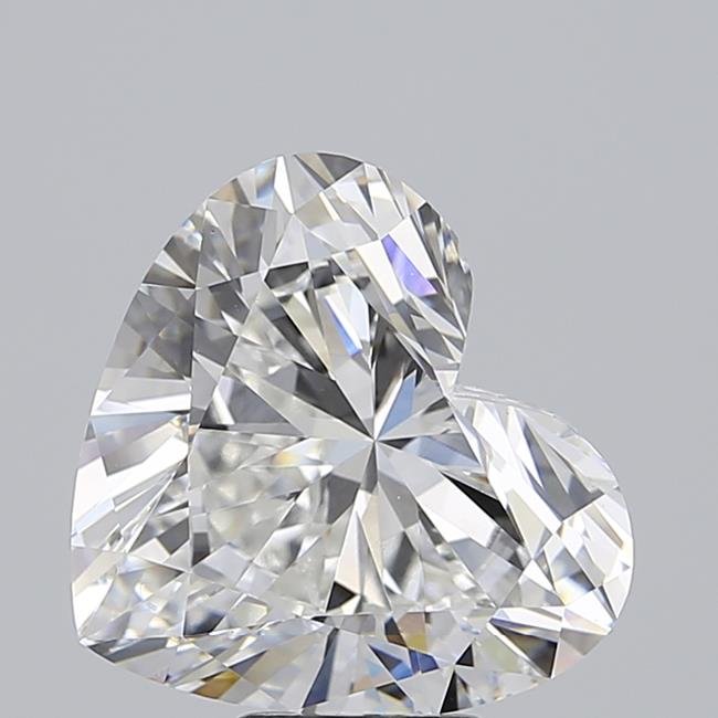 7.04ct E VVS2 Good Cut Heart Lab Grown Diamond