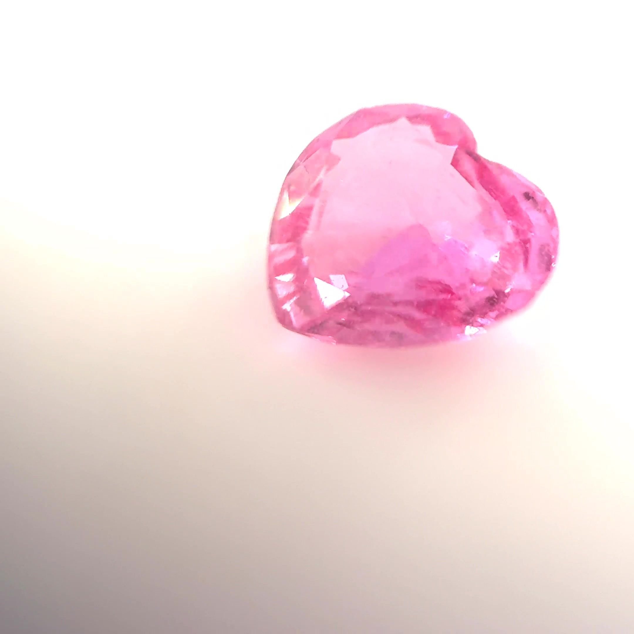 1.87 Carat Pink Heart Sapphire