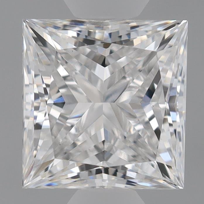 0.78ct E VVS2 Rare Carat Ideal Cut Princess Lab Grown Diamond