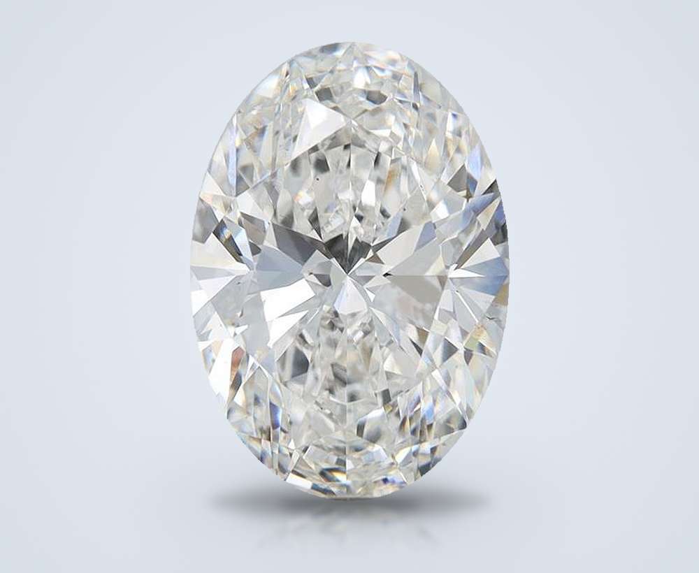 6.92 Carat Oval Lab Diamond