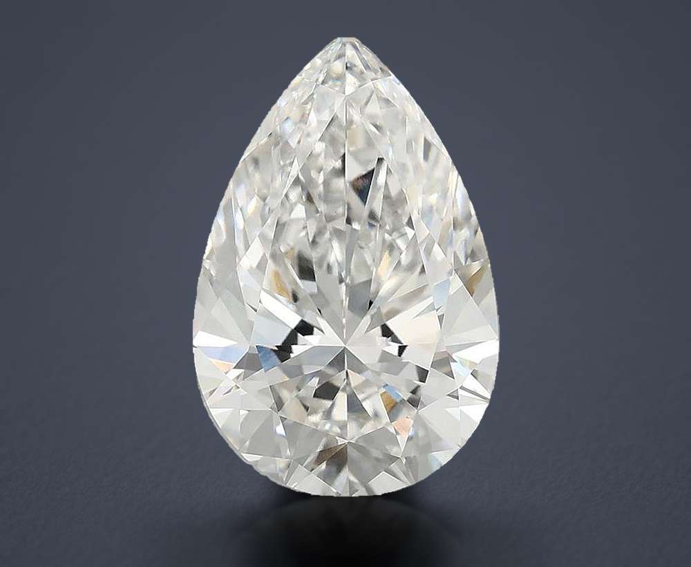 5.00 Carat Pear Lab Diamond