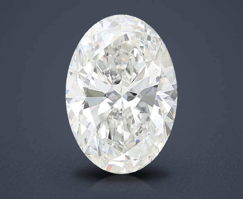 6.82 Carat Oval Lab Diamond