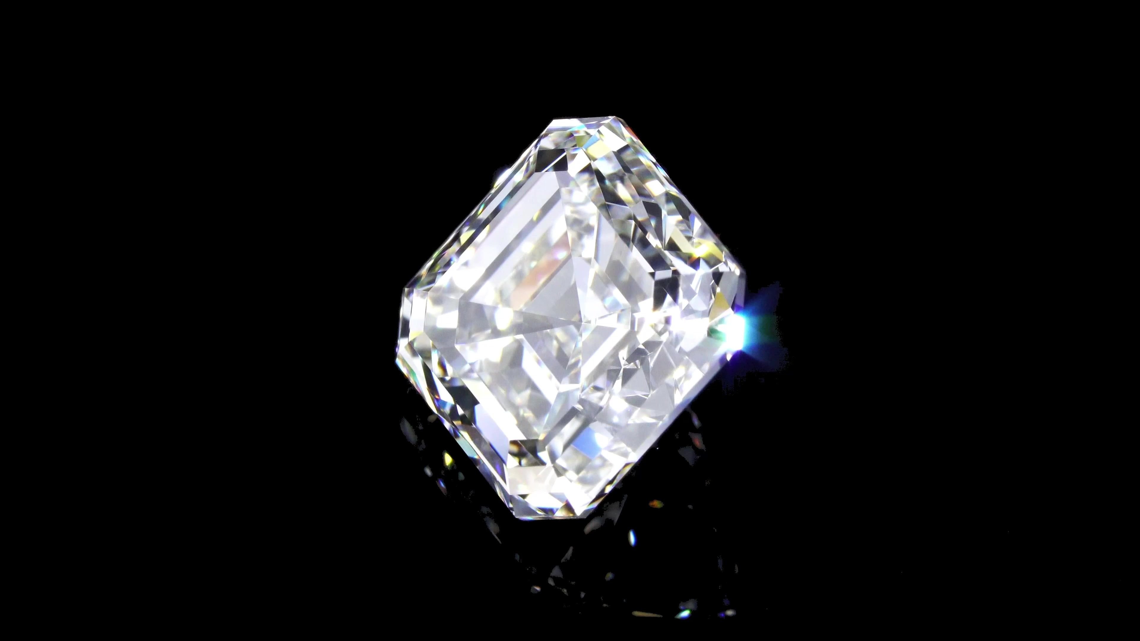 6.59ct J VS1 Rare Carat Ideal Cut Asscher Diamond