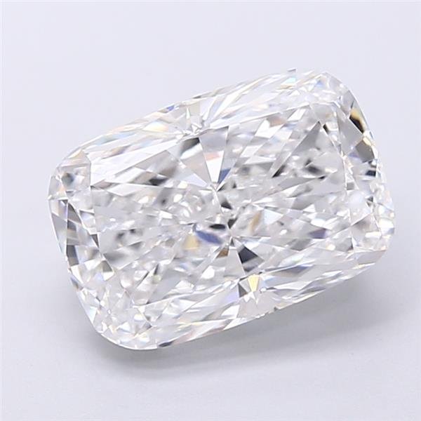 3.26ct D VVS2 Very Good Cut Cushion Lab Grown Diamond