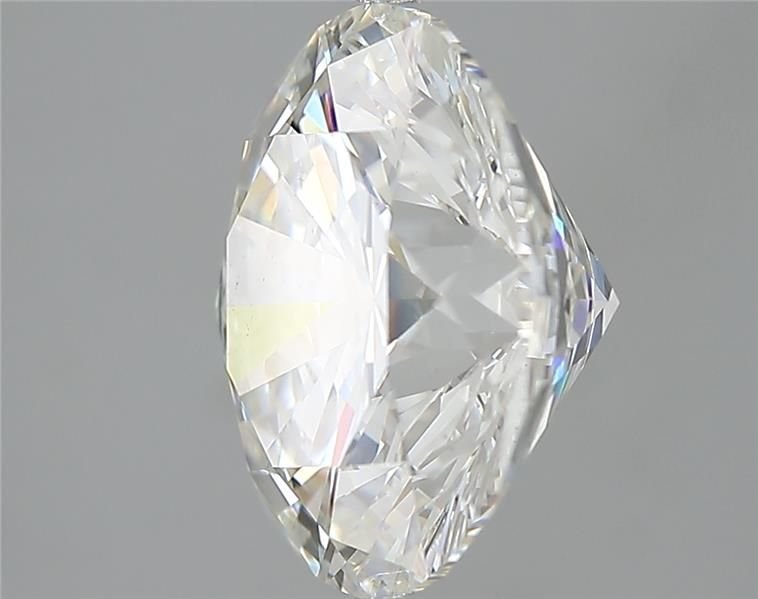 6.07ct H SI1 Rare Carat Ideal Cut Round Diamond