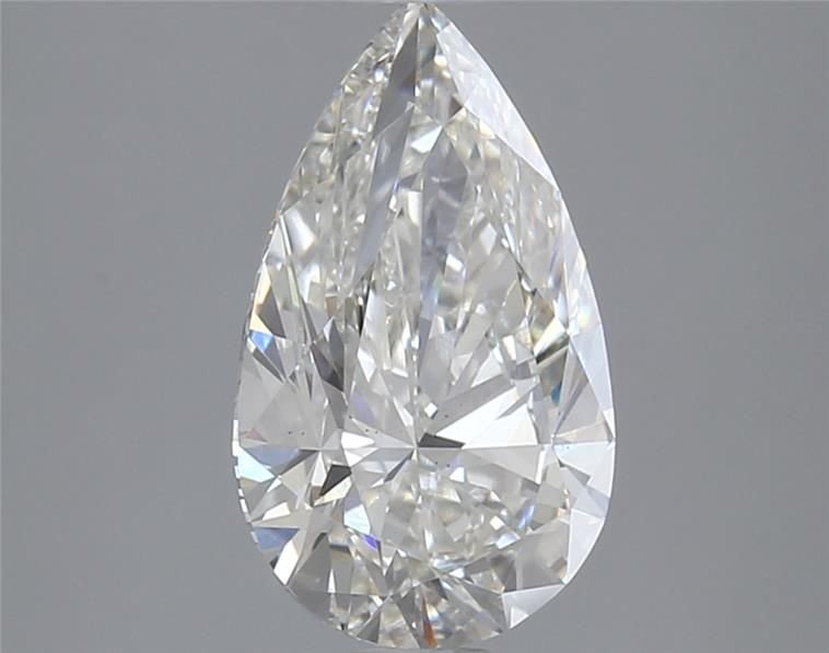 2.59ct H VS2 Rare Carat Ideal Cut Pear Lab Grown Diamond