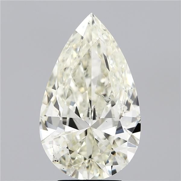 5.01ct K SI2 Rare Carat Ideal Cut Pear Diamond