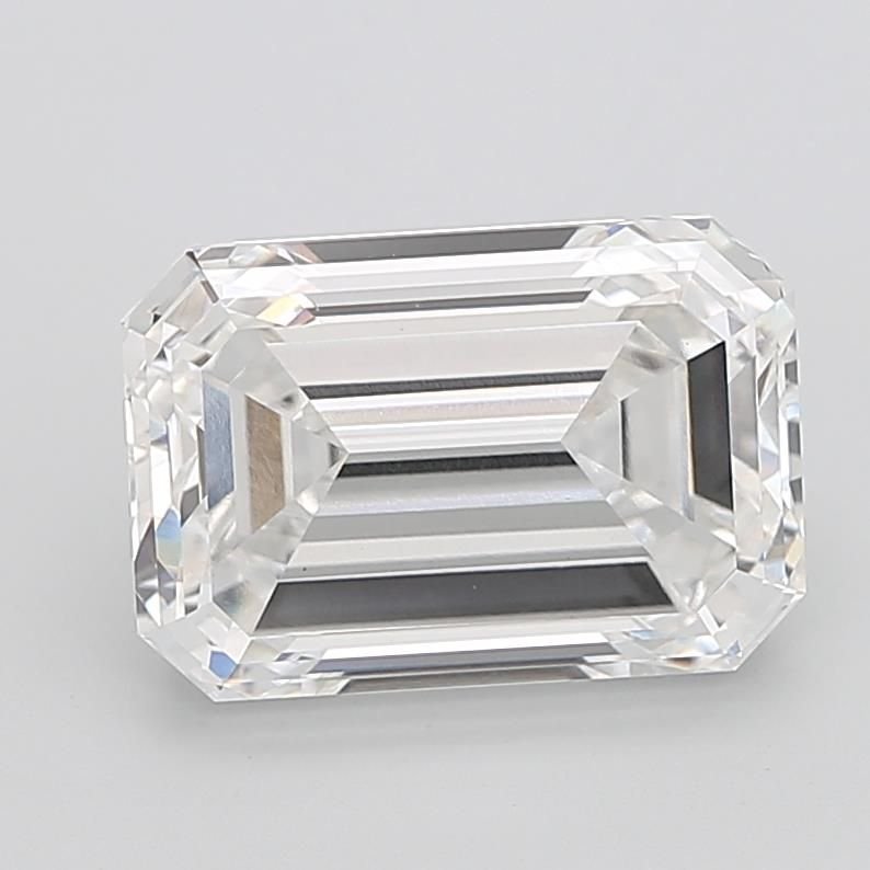 10.07ct F VVS2 Excellent Cut Emerald Lab Grown Diamond