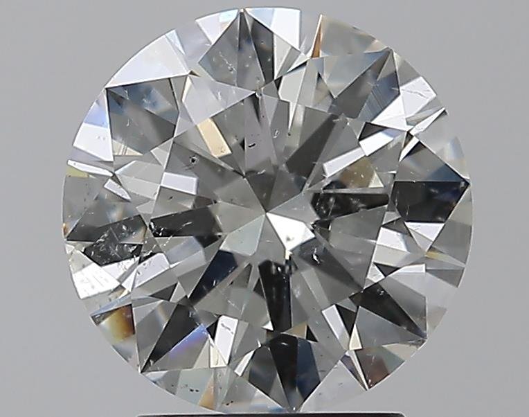 2.61ct I SI2 Rare Carat Ideal Cut Round Diamond