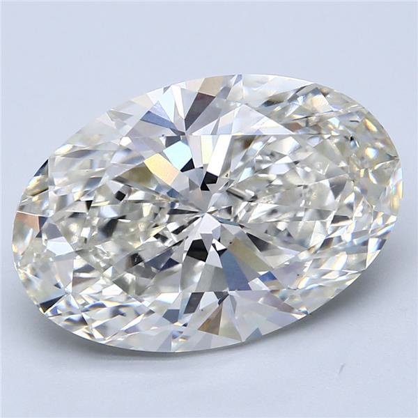 7.76ct J VS1 Rare Carat Ideal Cut Oval Lab Grown Diamond