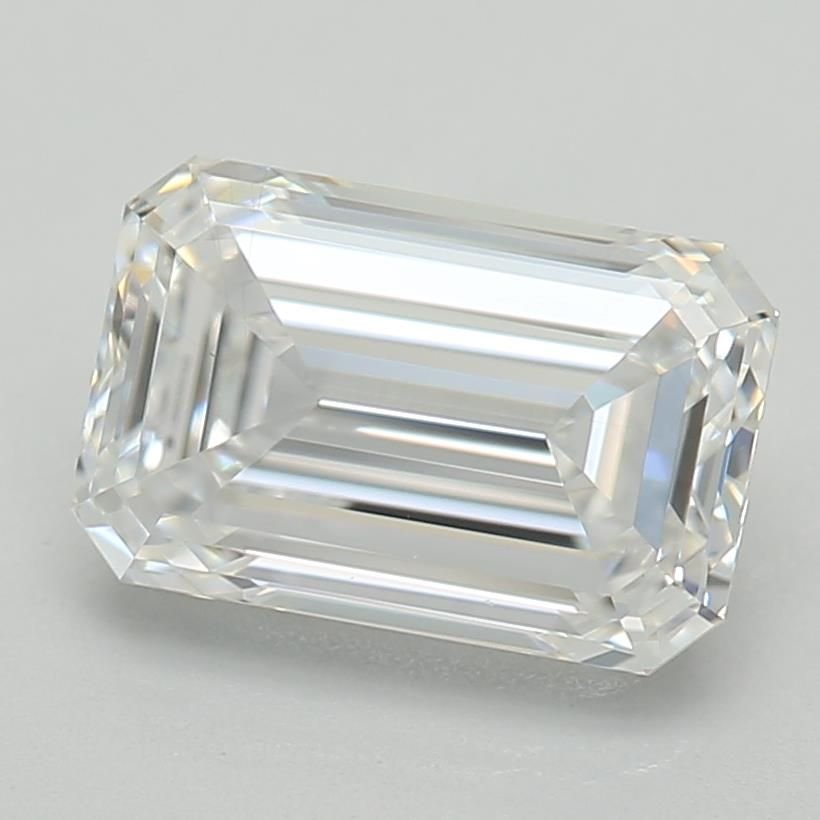1.07ct D VS2 Rare Carat Ideal Cut Emerald Lab Grown Diamond