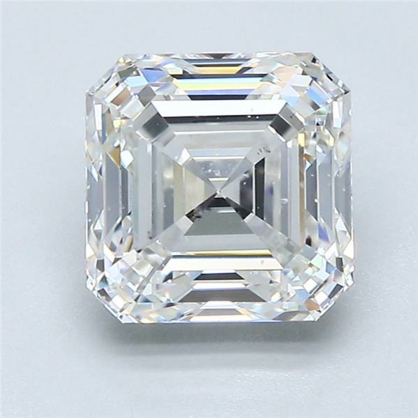 2.50ct G SI1 Rare Carat Ideal Cut Asscher Diamond