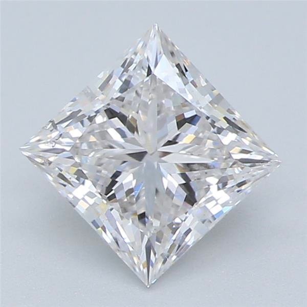 0.84ct F SI1 Rare Carat Ideal Cut Princess Lab Grown Diamond