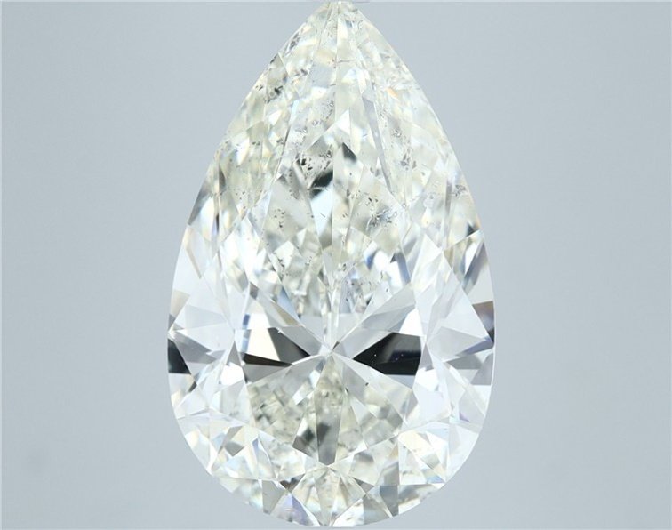 7.02ct I SI2 Rare Carat Ideal Cut Pear Diamond