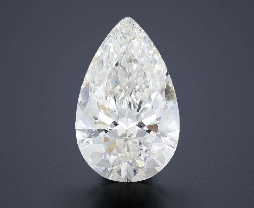 5.57 Carat Pear Lab Diamond