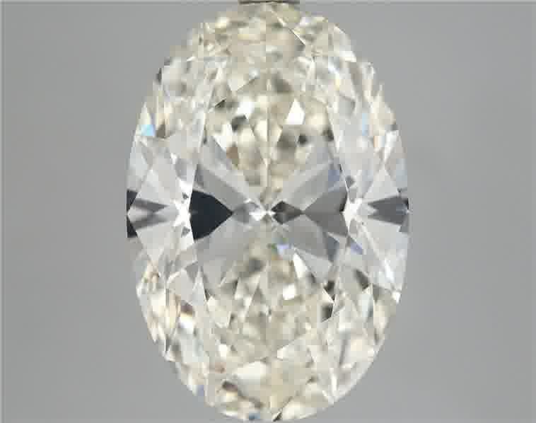 5.02ct K VS2 Rare Carat Ideal Cut Oval Diamond