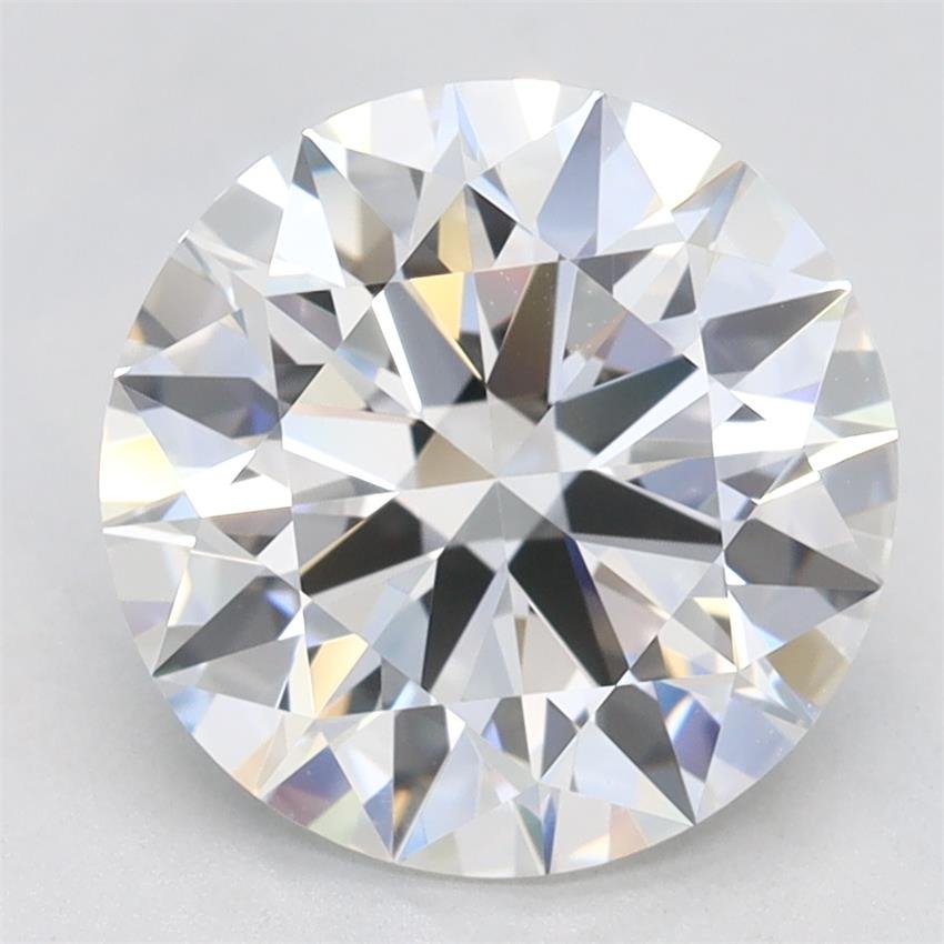 2.70ct F IF Rare Carat Ideal Cut Round Lab Grown Diamond