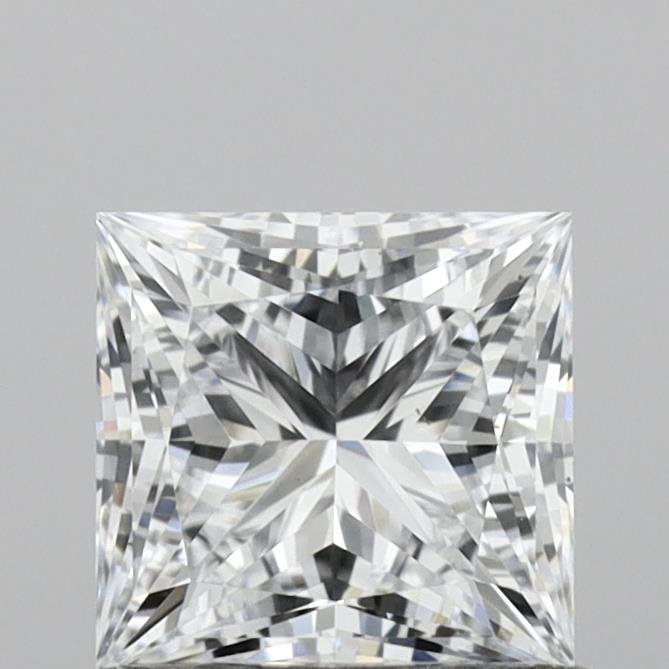 0.79ct E VVS2 Rare Carat Ideal Cut Princess Lab Grown Diamond