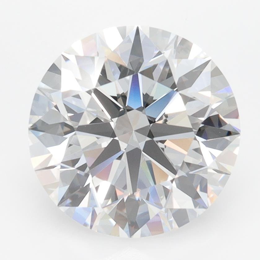 3.27ct D FL Rare Carat Ideal Cut Round Lab Grown Diamond