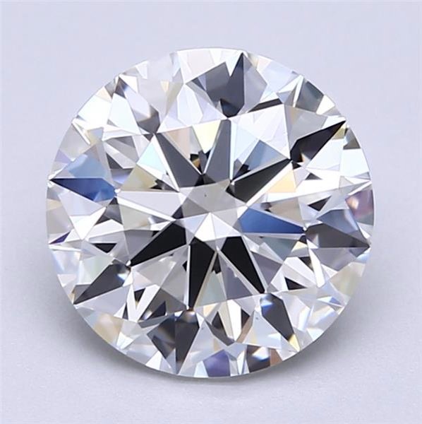 2.56ct F VS1 Rare Carat Ideal Cut Round Diamond