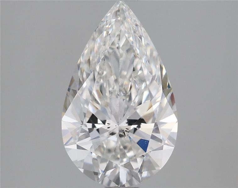 1.69ct F SI1 Rare Carat Ideal Cut Pear Lab Grown Diamond