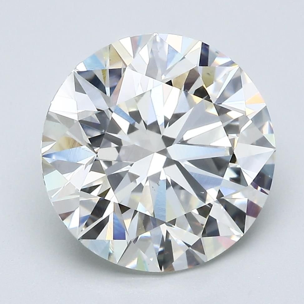 5.43ct J VS2 Rare Carat Ideal Cut Round Diamond