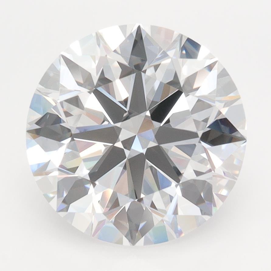 3.90ct D FL Rare Carat Ideal Cut Round Lab Grown Diamond