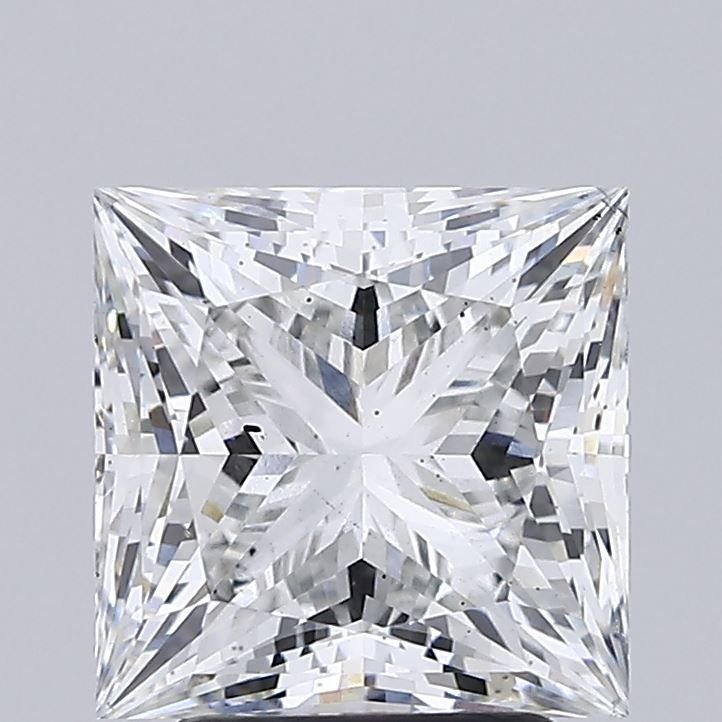 3.43ct H SI1 Rare Carat Ideal Cut Princess Lab Grown Diamond