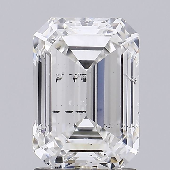 2.05ct G SI2 Rare Carat Ideal Cut Emerald Lab Grown Diamond