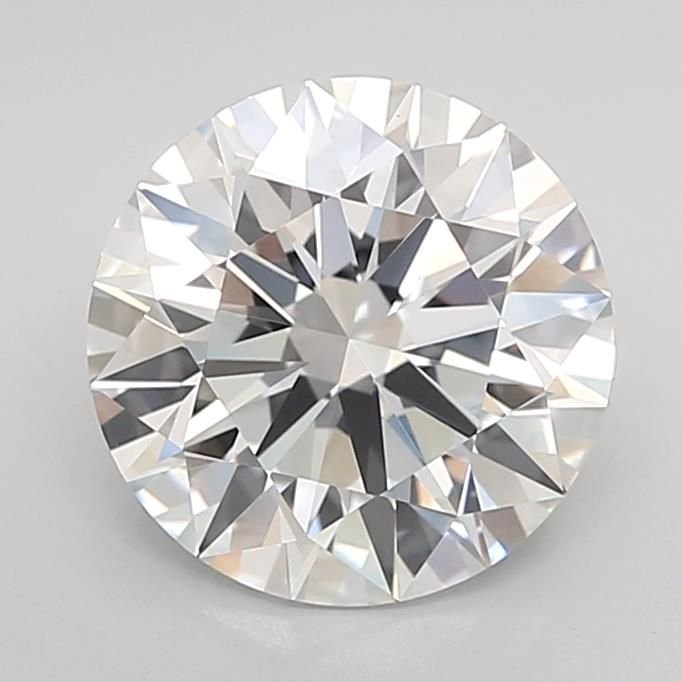 3.03ct F VVS2 Rare Carat Ideal Cut Round Lab Grown Diamond
