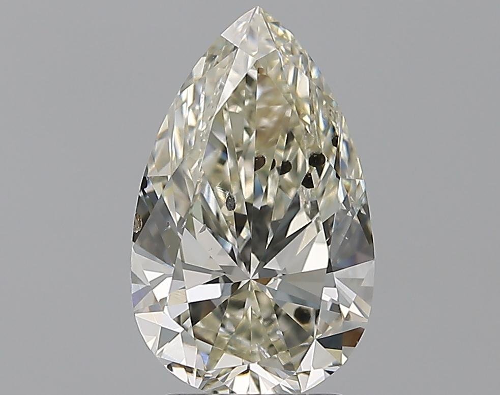2.51ct J SI2 Rare Carat Ideal Cut Pear Diamond