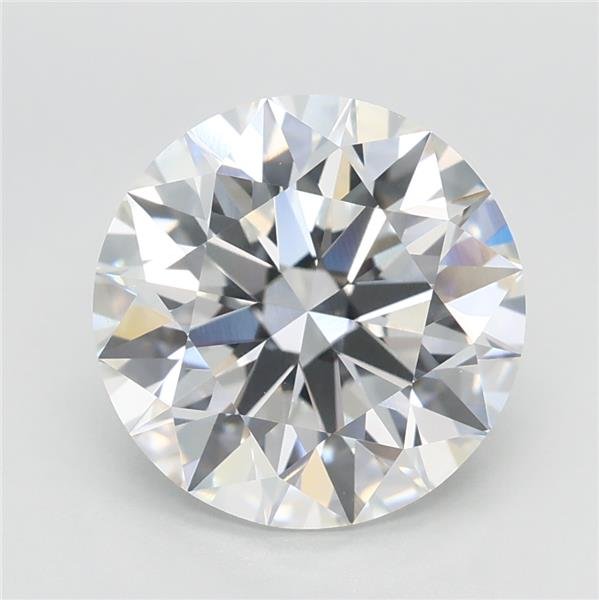 3.09ct E VVS2 Rare Carat Ideal Cut Round Lab Grown Diamond
