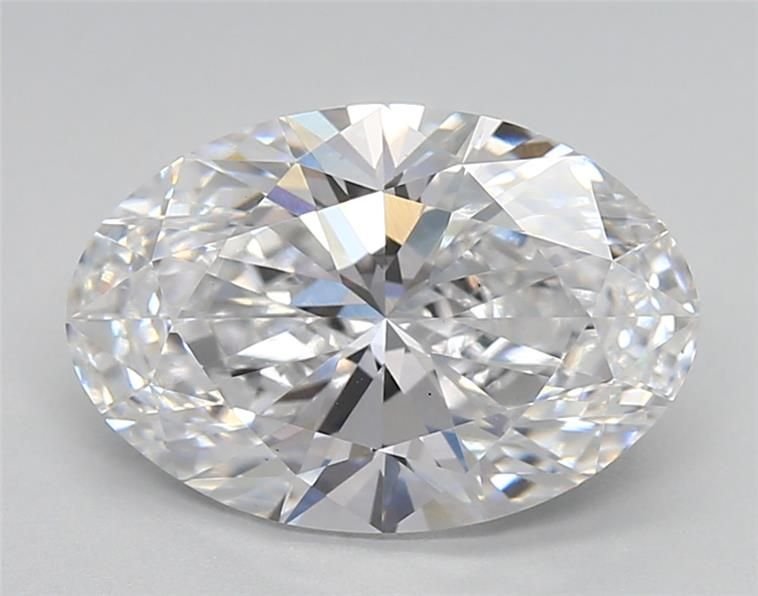 3.01ct D VS1 Rare Carat Ideal Cut Oval Lab Grown Diamond