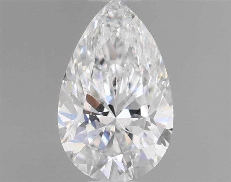 0.56ct D VS2 Very Good Cut Pear Lab Grown Diamond