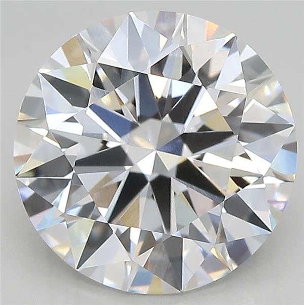 4.02ct F VVS2 Rare Carat Ideal Cut Round Lab Grown Diamond