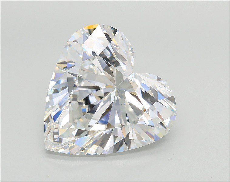11.07ct E VVS2 Very Good Cut Heart Lab Grown Diamond
