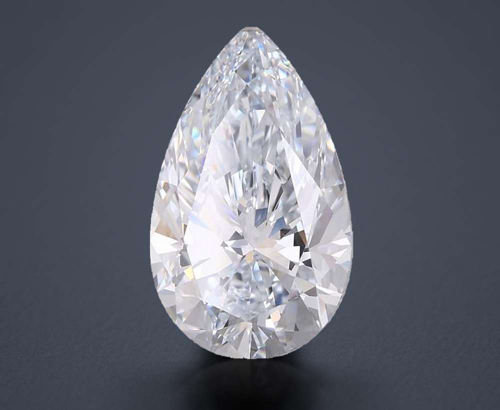 3.80 Carat Pear Lab Diamond