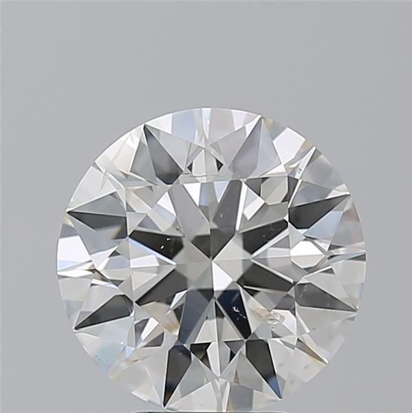 4.02ct J SI2 Rare Carat Ideal Cut Round Diamond
