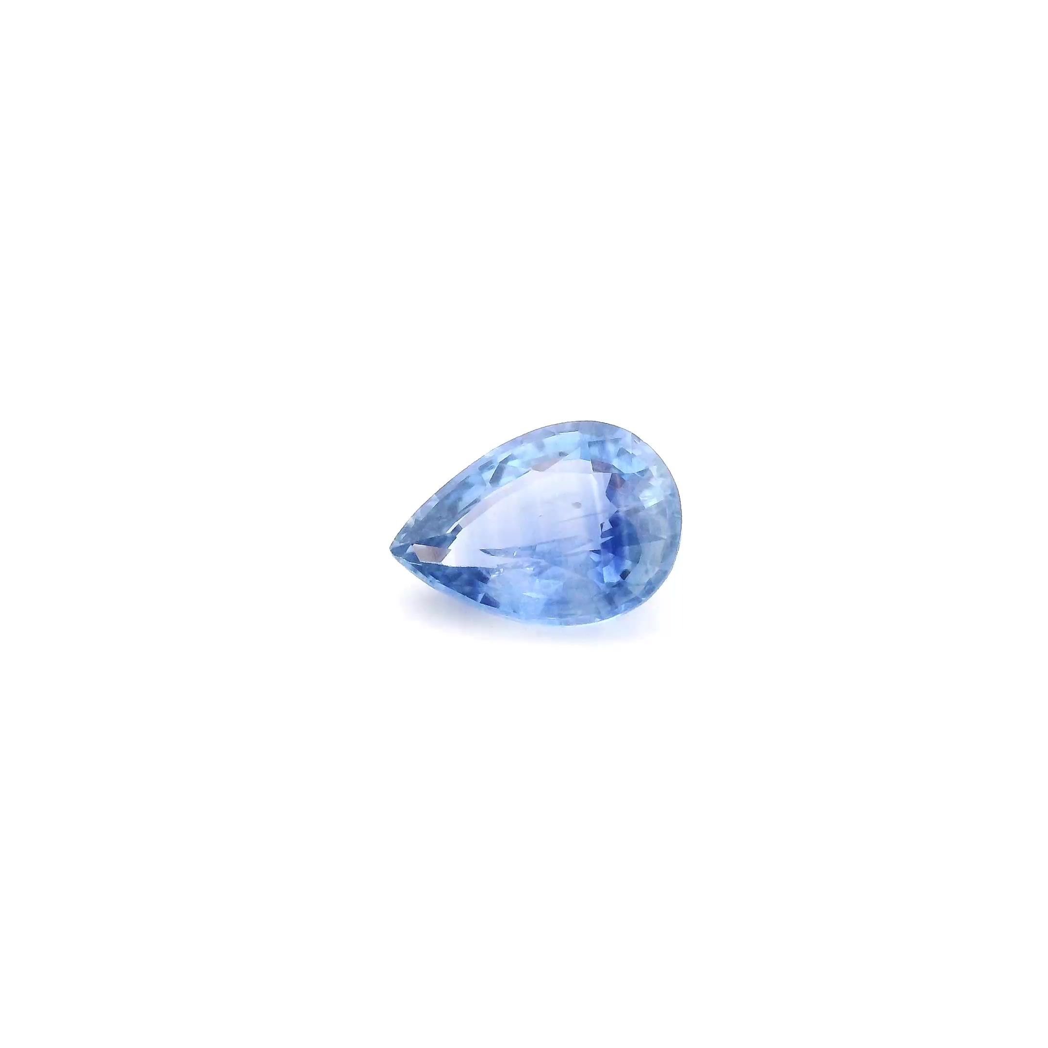 0.77 Carat Blue Pear Sapphire