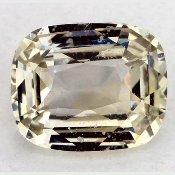 1.52 Carat Green Cushion Sapphire