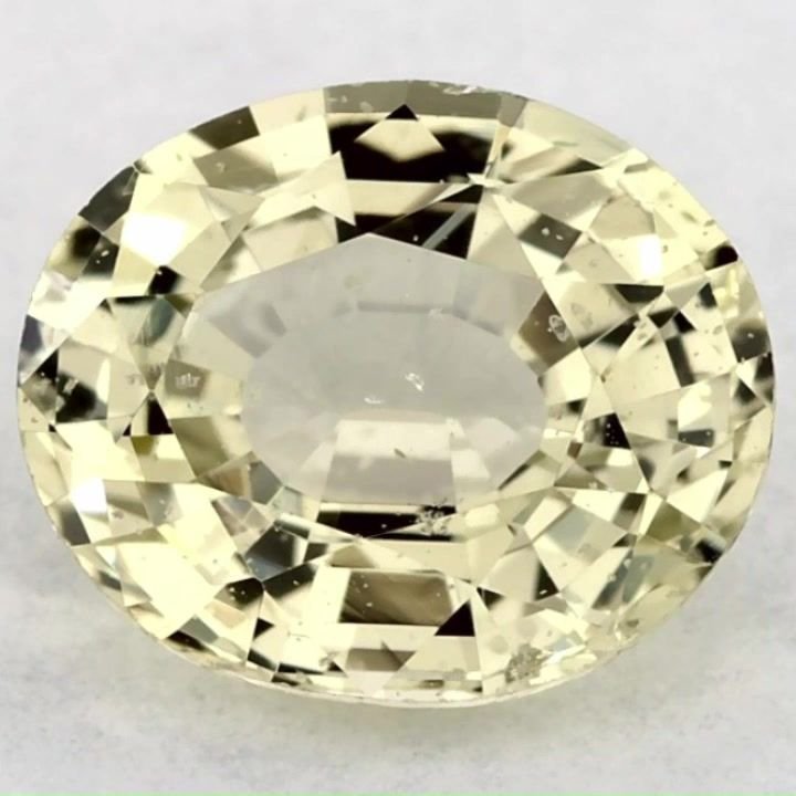 1.33 Carat Green Oval Sapphire