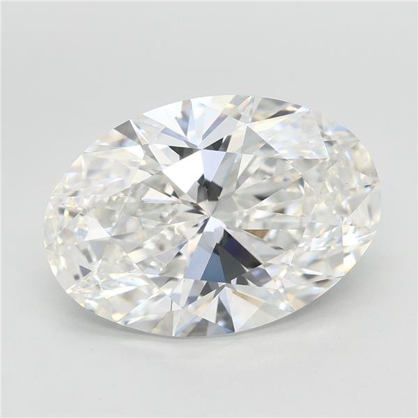 4.10ct F VVS2 Rare Carat Ideal Cut Oval Lab Grown Diamond